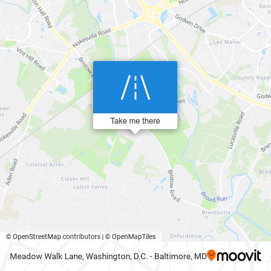 Mapa de Meadow Walk Lane