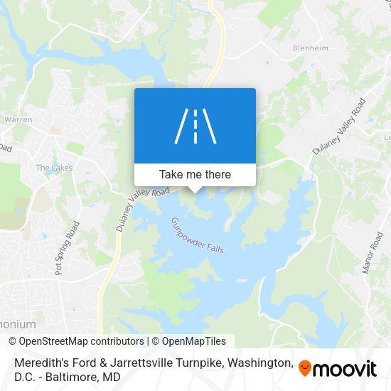 Meredith's Ford & Jarrettsville Turnpike map