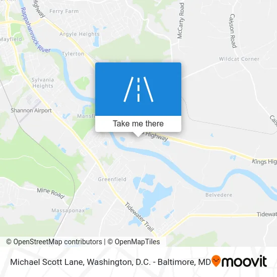 Michael Scott Lane map