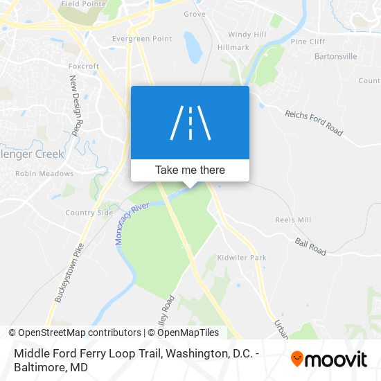 Mapa de Middle Ford Ferry Loop Trail
