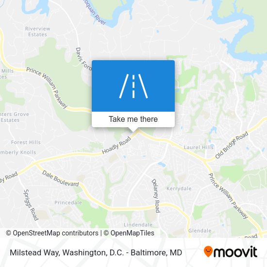 Milstead Way map