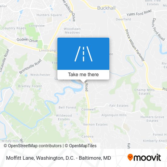 Moffitt Lane map