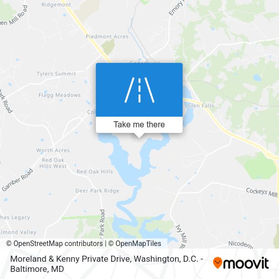 Moreland & Kenny Private Drive map
