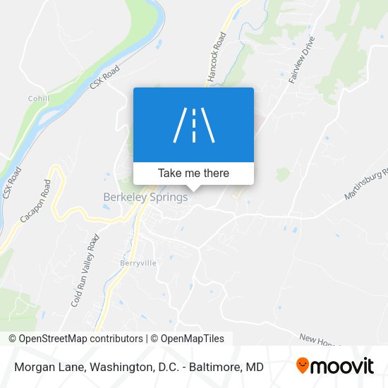 Morgan Lane map