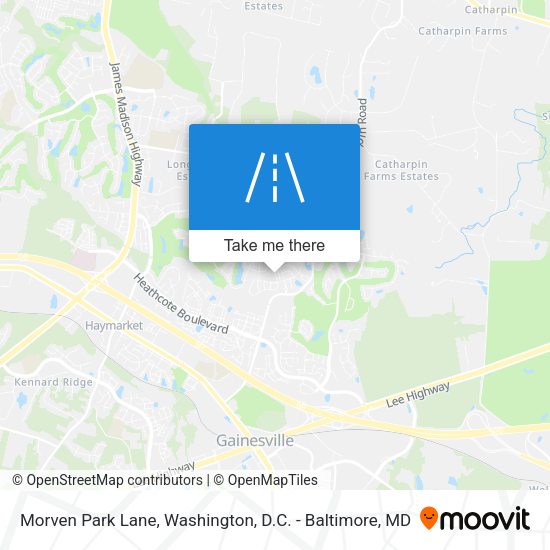 Mapa de Morven Park Lane