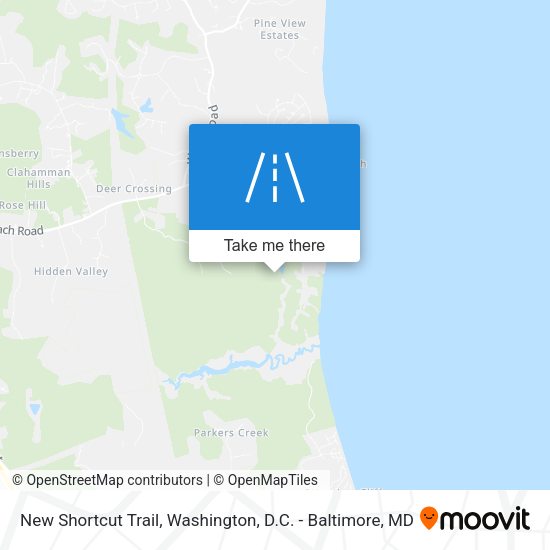 New Shortcut Trail map