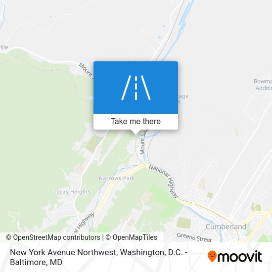 Mapa de New York Avenue Northwest