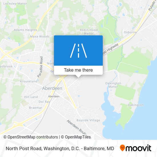 North Post Road map