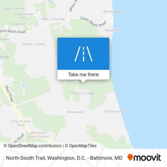 North-South Trail map