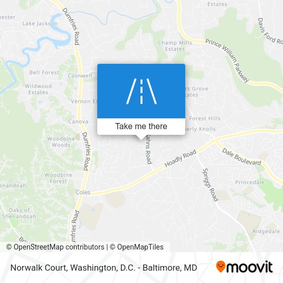 Mapa de Norwalk Court