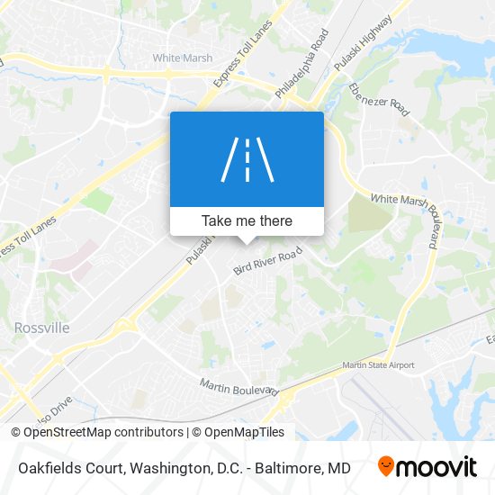 Mapa de Oakfields Court