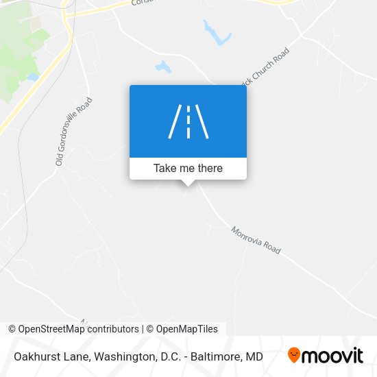 Oakhurst Lane map