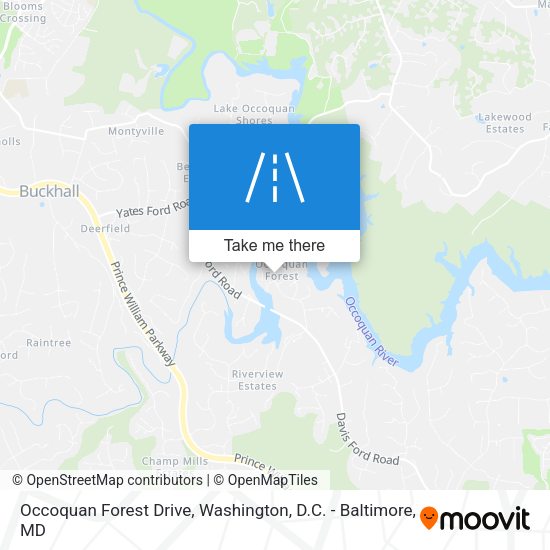 Occoquan Forest Drive map