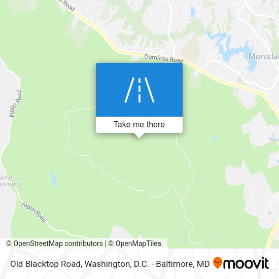 Mapa de Old Blacktop Road