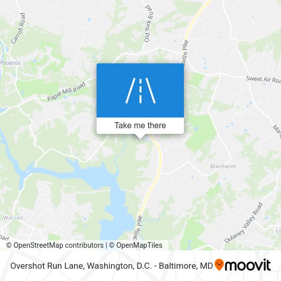 Overshot Run Lane map