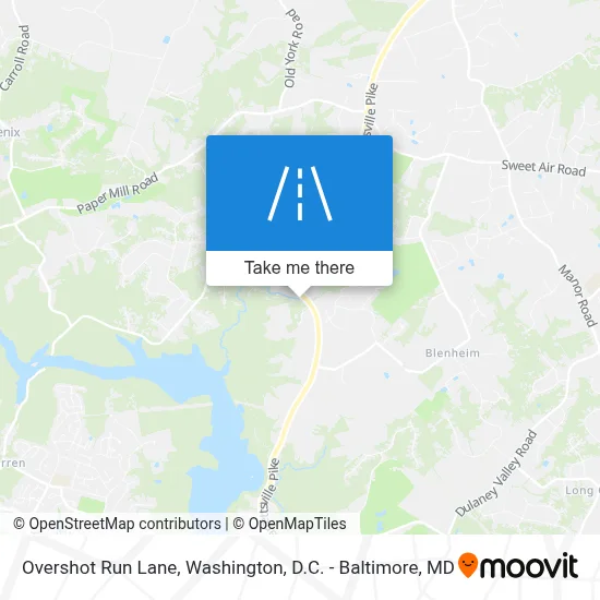 Overshot Run Lane map
