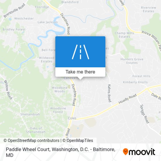 Paddle Wheel Court map