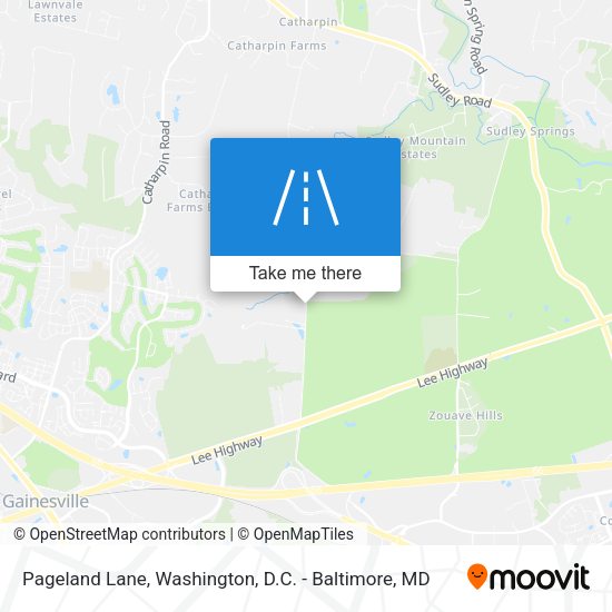 Pageland Lane map