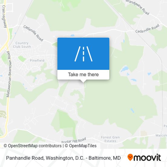 Panhandle Road map