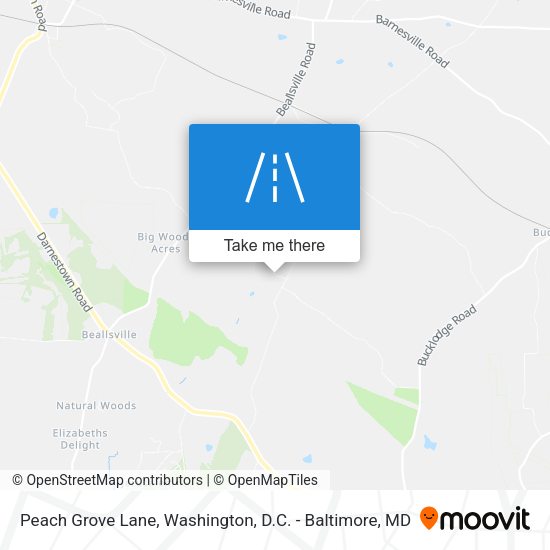 Peach Grove Lane map