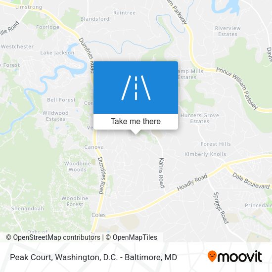 Peak Court map