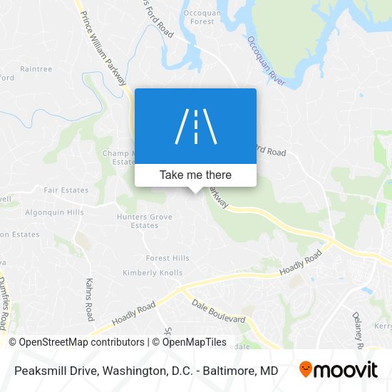 Peaksmill Drive map