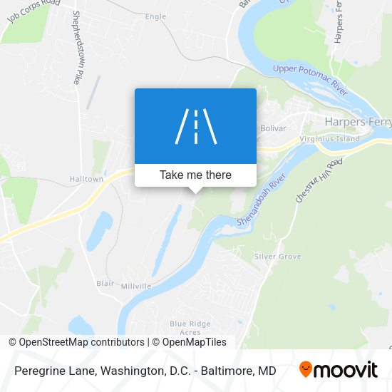 Peregrine Lane map