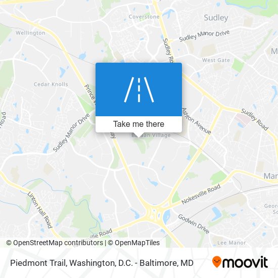 Piedmont Trail map