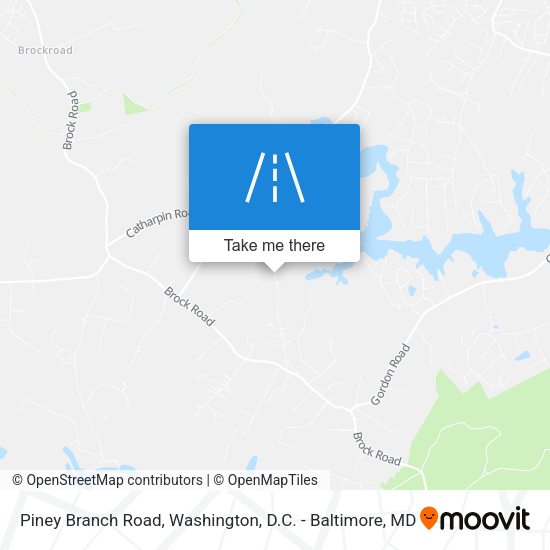 Piney Branch Road map
