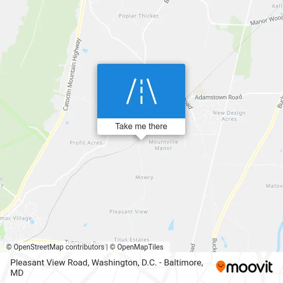 Pleasant View Road map