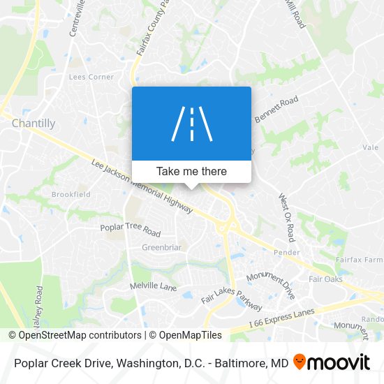 Poplar Creek Drive map