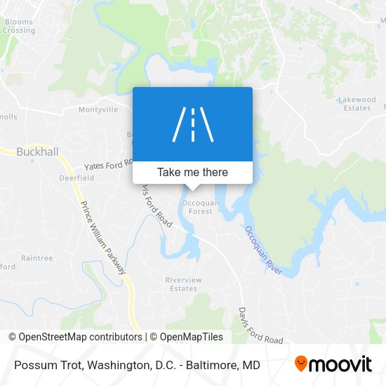 Mapa de Possum Trot