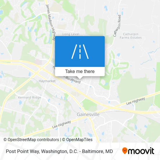 Post Point Way map