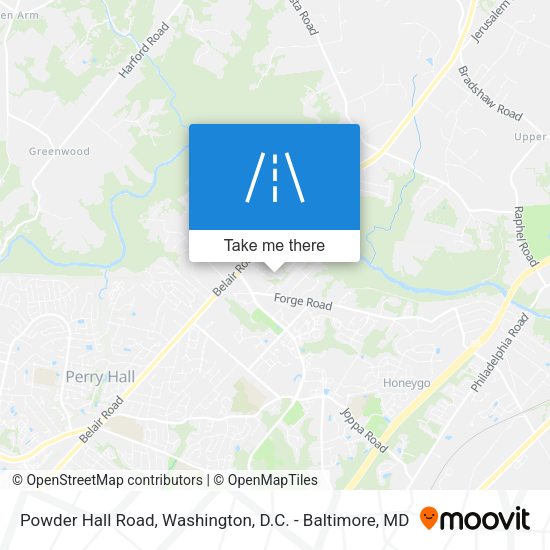Mapa de Powder Hall Road