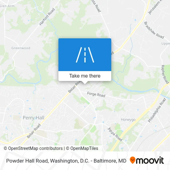 Powder Hall Road map