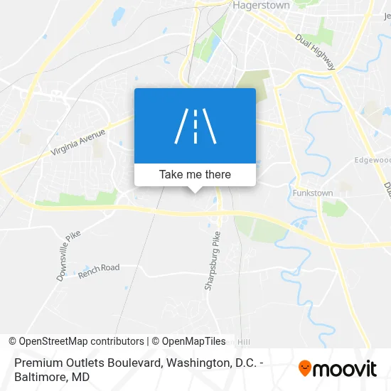 Premium Outlets Boulevard map