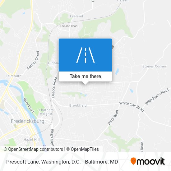Mapa de Prescott Lane