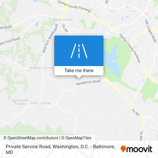 Mapa de Private Service Road