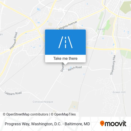 Progress Way map