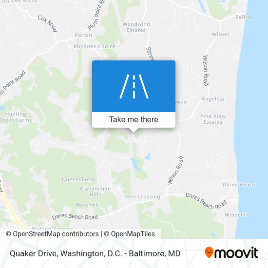 Mapa de Quaker Drive
