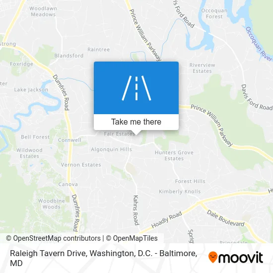 Raleigh Tavern Drive map