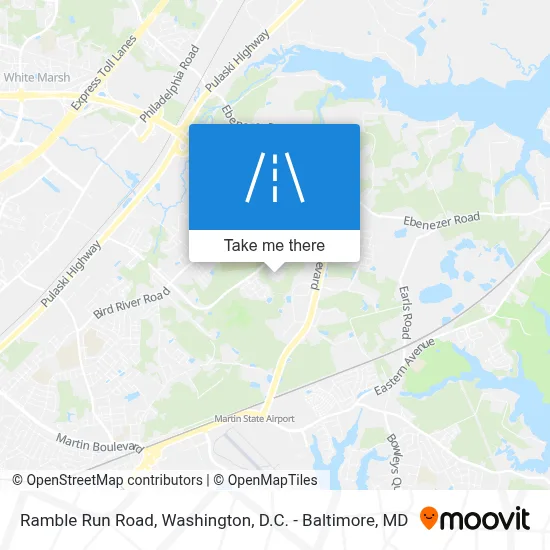 Ramble Run Road map