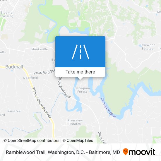 Ramblewood Trail map