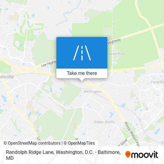 Randolph Ridge Lane map