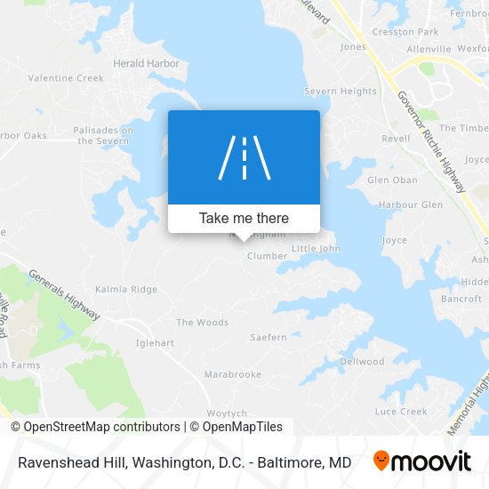 Ravenshead Hill map