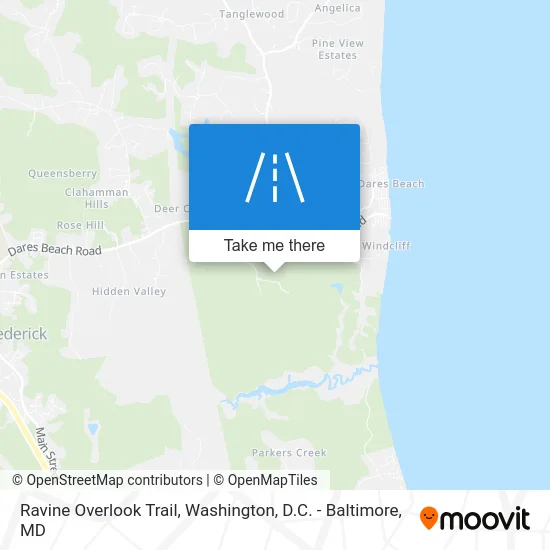 Ravine Overlook Trail map