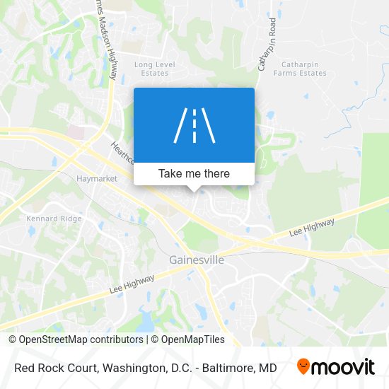 Red Rock Court map