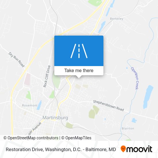 Mapa de Restoration Drive