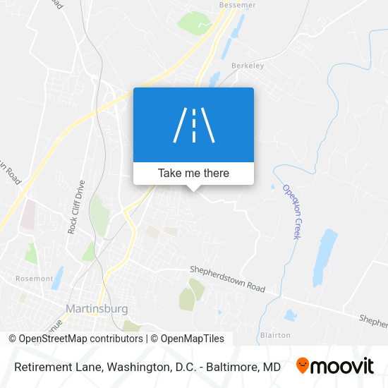 Retirement Lane map