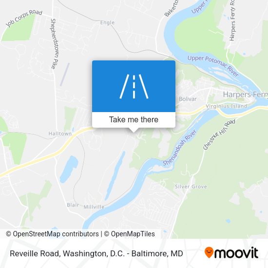 Mapa de Reveille Road